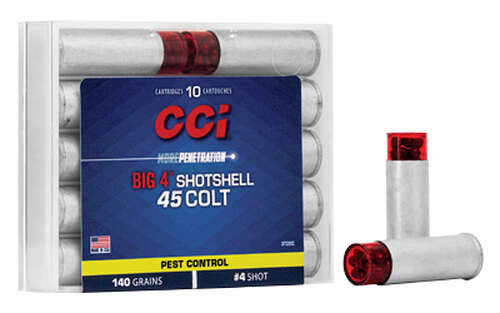 Ammunition CCI Ammunition Shotshell 45LC CCI 45LC #4 SHOTSHELL10/200